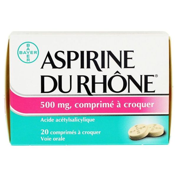 Aspirine Du Rhone 0,5g Croq 20