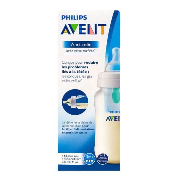 Avent Bib A/colic 330ml 3m