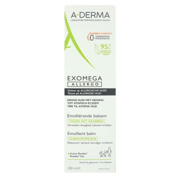 A-Derma Exomega  Allergo 200Ml