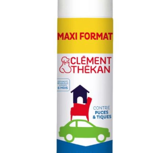 Clément thékan Insecticide Habitat Puces et Tiques Spray 250 mL