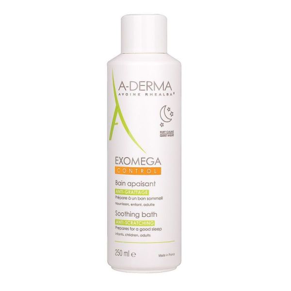 A-DERMA EXOMEGA CONTROL Bain apaisant - Peaux sujettes à l'eczéma atopique - Corps - 250ml