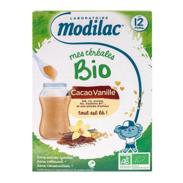 Modilac Cereales Bio Cacao Vanille 250G