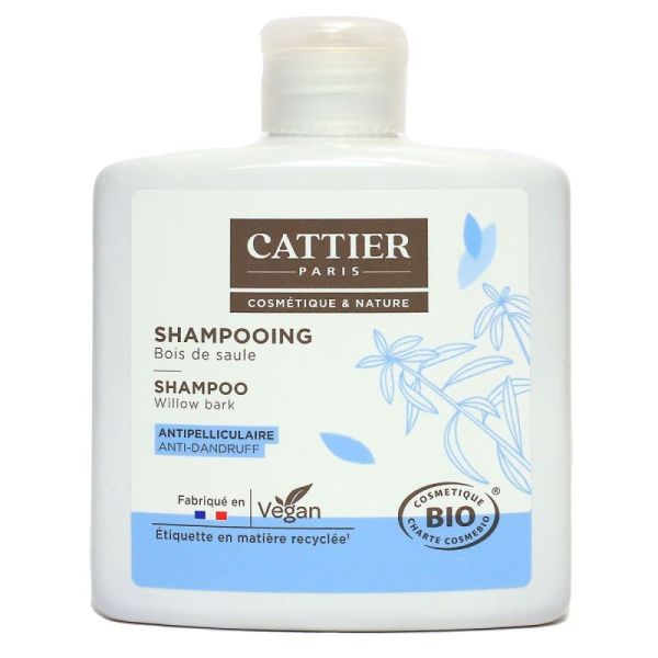 Cattier Shampoing Anti-pelliculaire Bois de Saule 250 mL