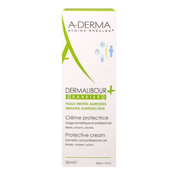 A-DERMA DERMALIBOUR+ Barrier Crème isolante - Peaux irritées agressées - Visage, main, corps et zone