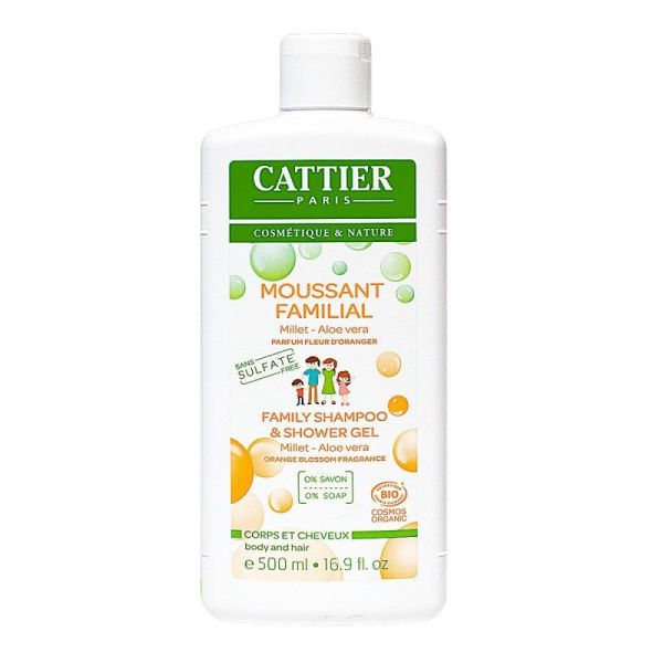 Cattier Douche Moussant Fam Fl Ora 500ml