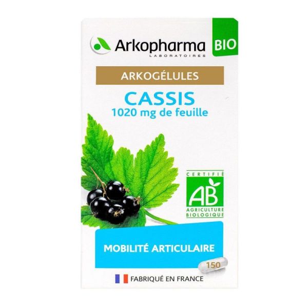 Arkogelules Cassis Bio Fl150 Gelu