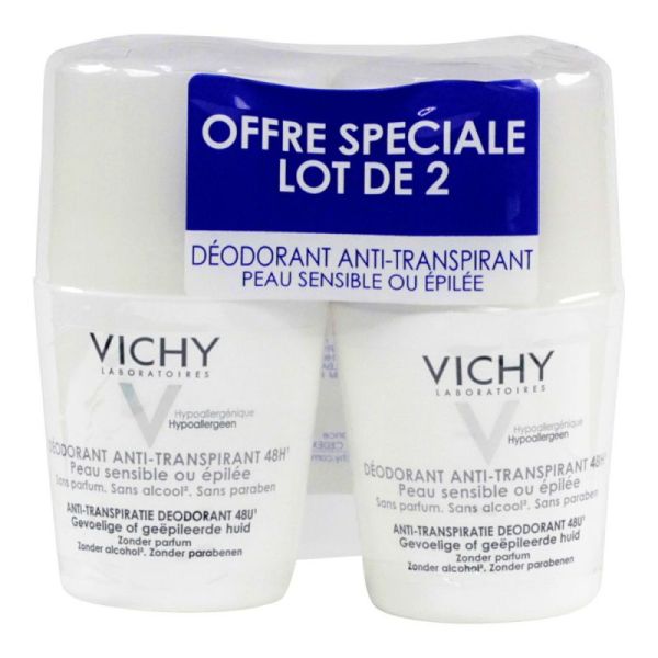 Vichy Deo Peau Sens Bille Lot 2