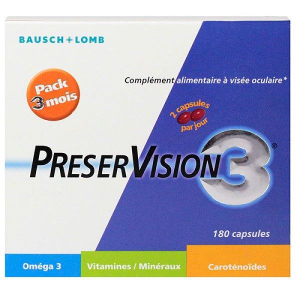 Preservision Pack De 3 Bte 180 Cap