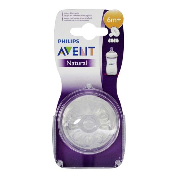 Avent Tetine Natural Deb Rapide X2