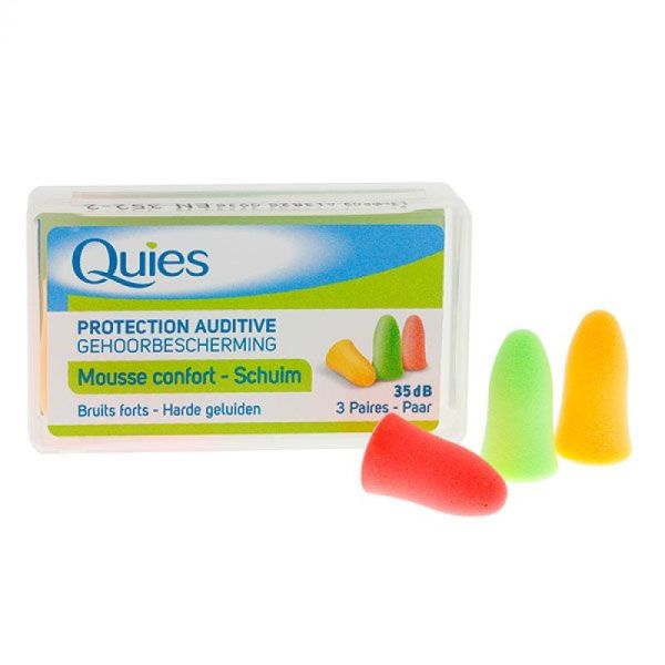 Quies Prot Audit Mouss Fluo 3 Paires