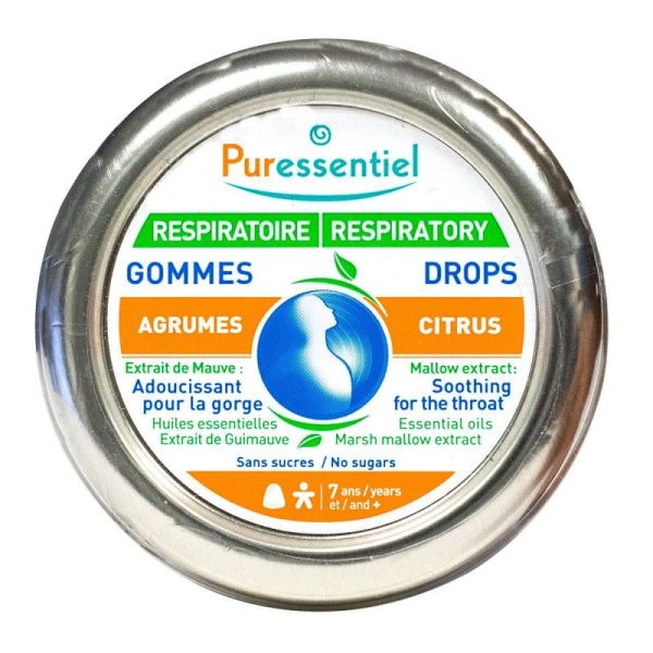Puress Respi Gommes Agrumes 45 G