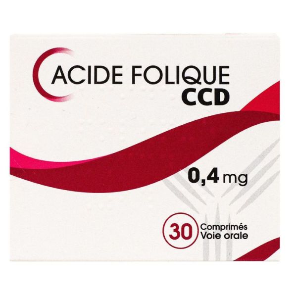 Acide Folique Ccd 0,4mg Cpr 30