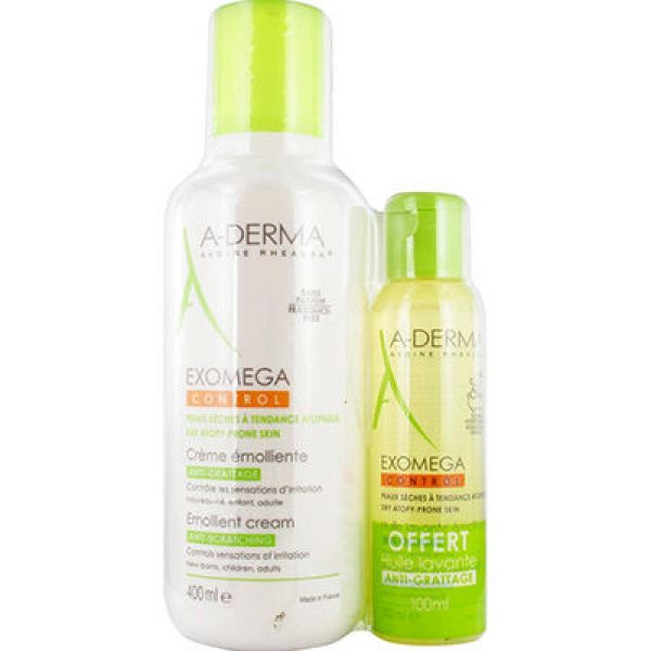 A-Derma Exomega Baume 400 ml + Huile 100ml offerte