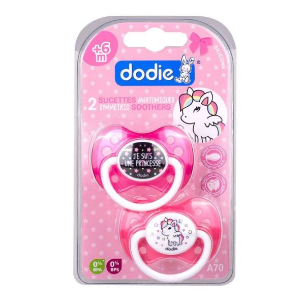 Dodie Sucet Sil Girly +6m Bt2