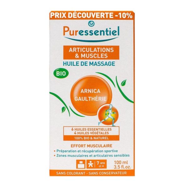 PURESSENTIEL EFFORT MUSCULAIRE HUILE DE MASSAGE BIO ARNICA / GAULTH