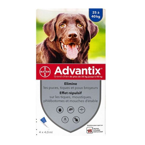 Advantix Grd Chien - 4x4ml 1bte