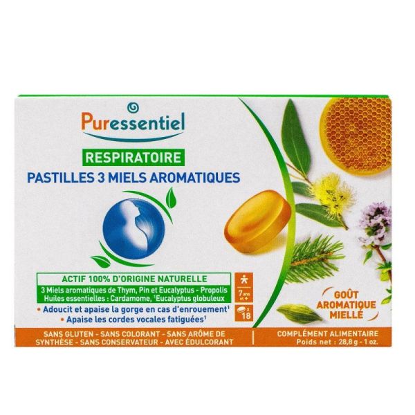 Puress Respi Pastilles 3 Miels