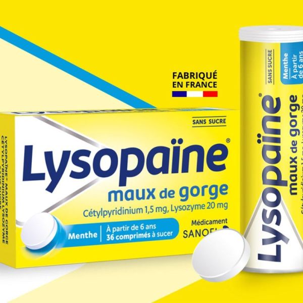 Lysopaïne maux de gorge Menthe 36cps