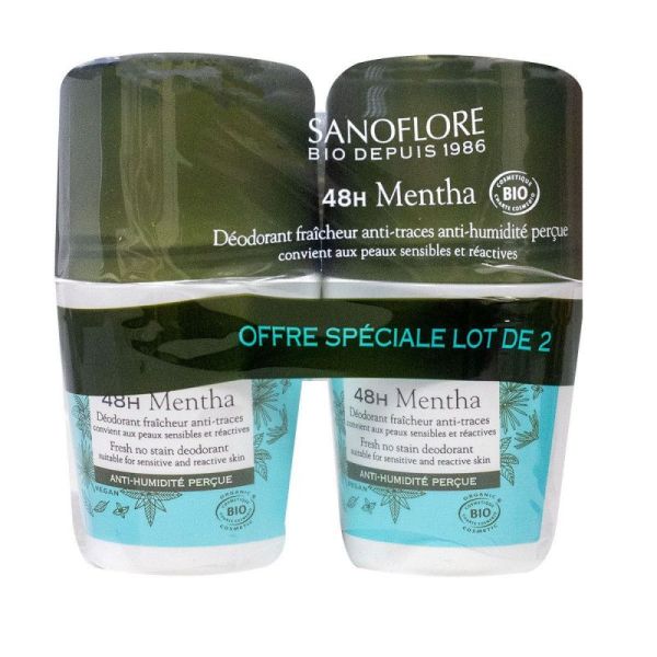 Sanf Deo 48h Mentha 2x50ml