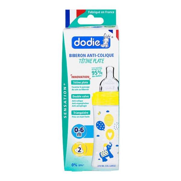 Dodie Bib Sensation+ 270ml Jaune Elephant