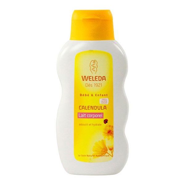 Weleda Bébé et Enfant Lait Corporel au Calendula, 200 mL
