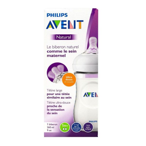 Avent Biberon Natural 260ml 1mois