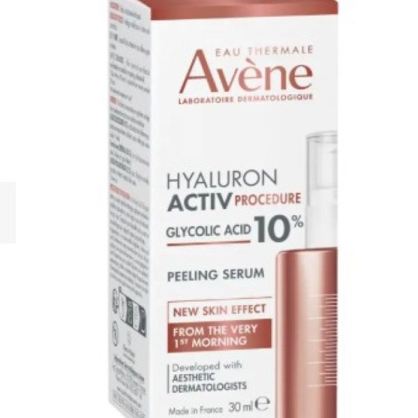 Avene hyaluron Activ Progressive acide glycolique 10% Sérum peeling 30 mL