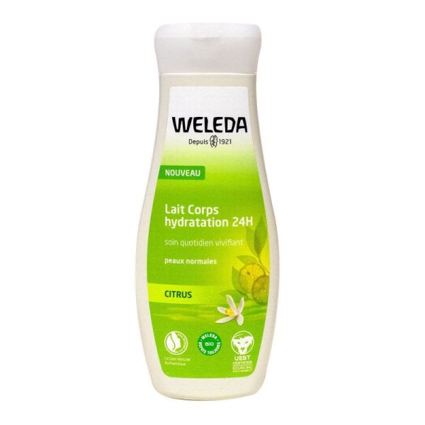 Weleda Lait Corps Hydra24h Citrus Fl200ml