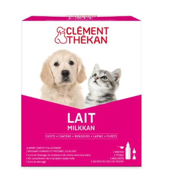 Clément Thékan Lait Milkkan Chiots Chatons Rongeurs Lapins Furets 400G