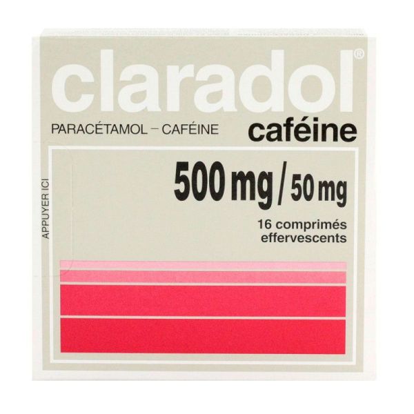 Claradol 500 Cafeine Eff Cpr 16