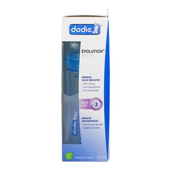 Dodie Bib Initiation+ 330ml Bleu Pompier