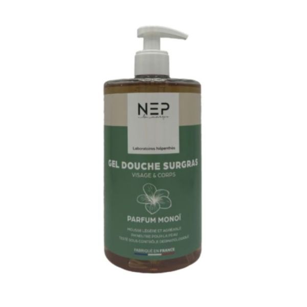 NEP Gel douche Surgras Monoï 750 mL