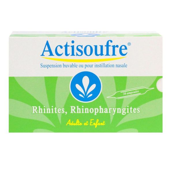 Actisoufre Nas Buv Amp10ml 30