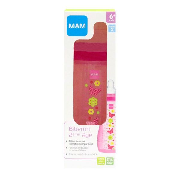 Mam Bib 2age Cercl Ros 330ml 1