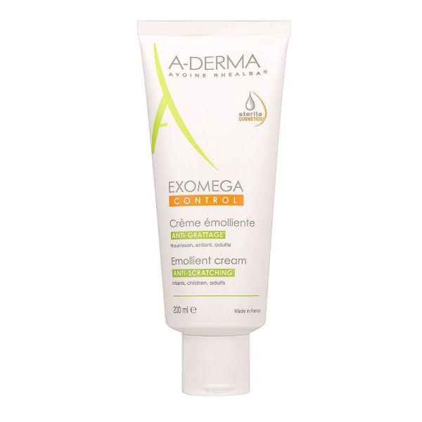 A-DERMA EXOMEGA CONTROL Crème émolliente Cosmétique stérile - Peaux sujettes à l'eczéma atopique - V