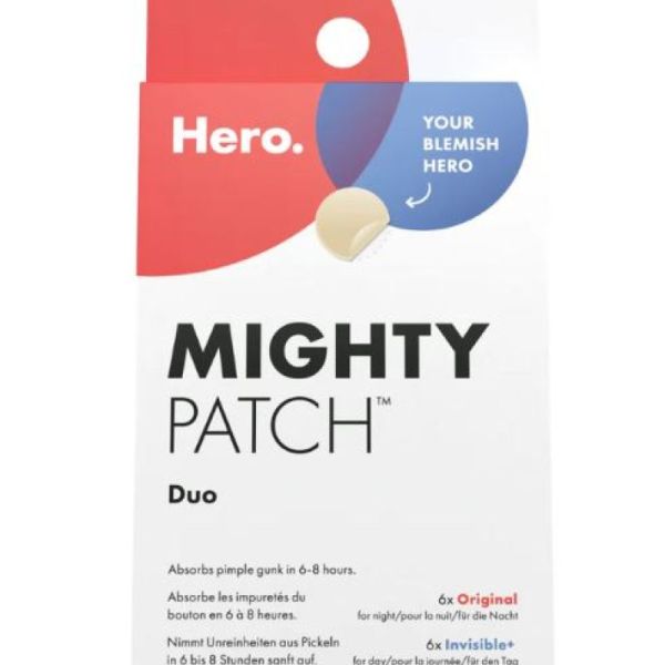 Hero Mighty Patch Duo - 6x original & 6x Invisible - patchs anti-acné