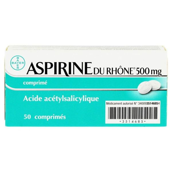 Aspirine Du Rhone 0,5g Cpr 50