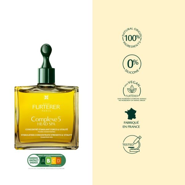 Complexe 5 HEAD SPA Concentré stimulant force et vitalité - avant shampooing - 50mL