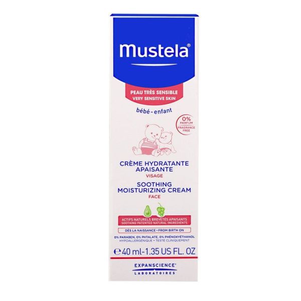 Mustela Cr Hyd Visage Peau Tres Sens40ml